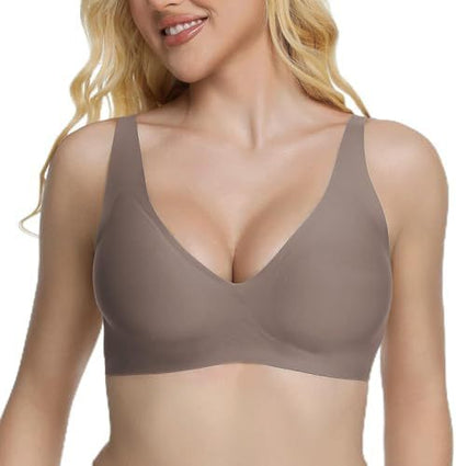 Experience Unmatched Comfort with the Jelly No-Rim Push-Up Seamless Low-Cut Bra