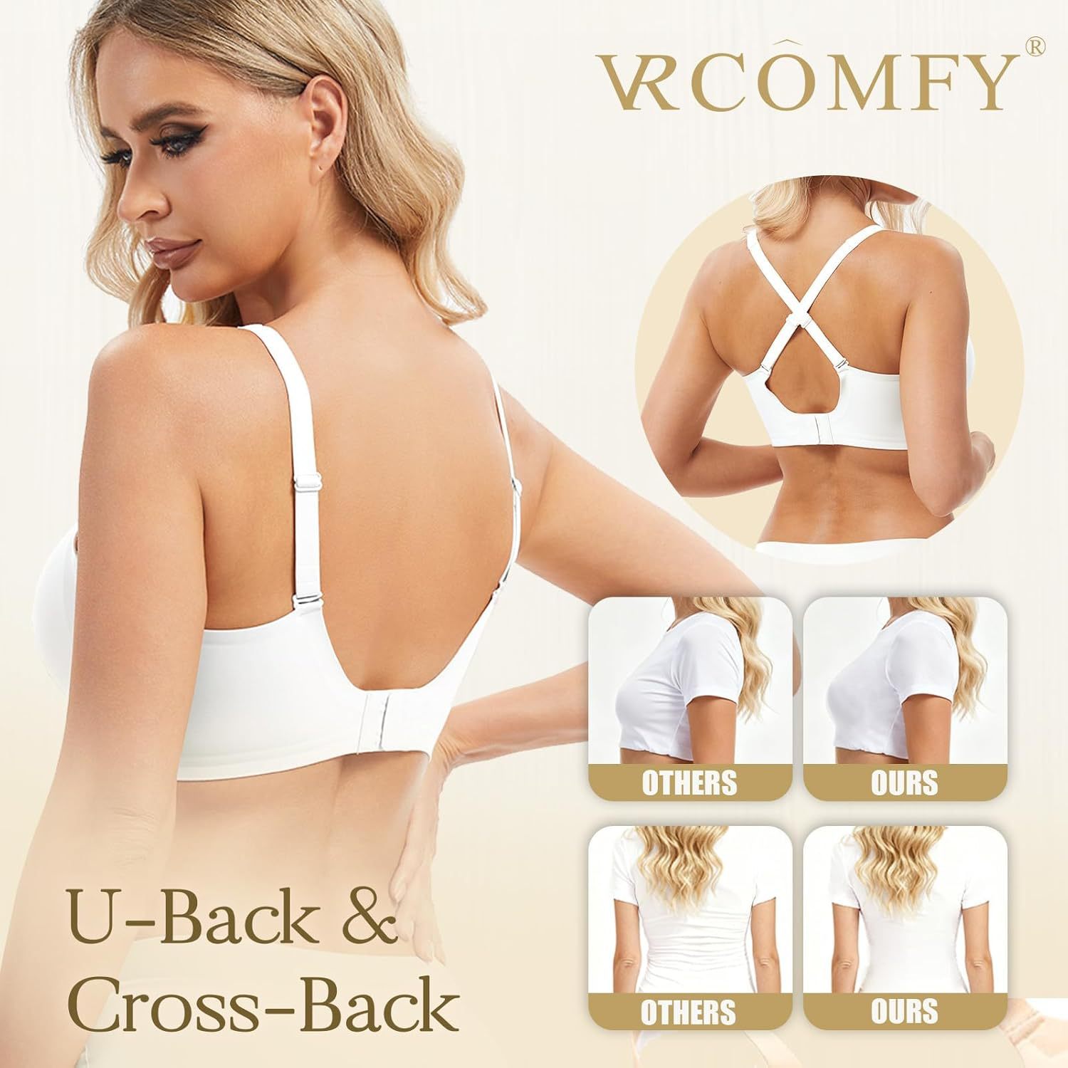 Experience Unmatched Comfort with the Jelly No-Rim Push-Up Seamless Low-Cut Bra